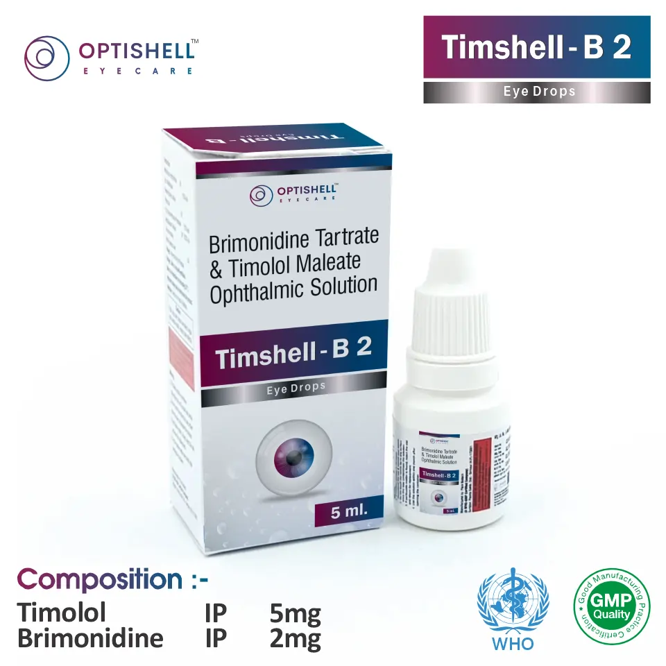 Timolol 5mg + Brimonidine 2mg at the best price in PCD Pharma Franchise for Combination Therapy and Glaucoma Treatment